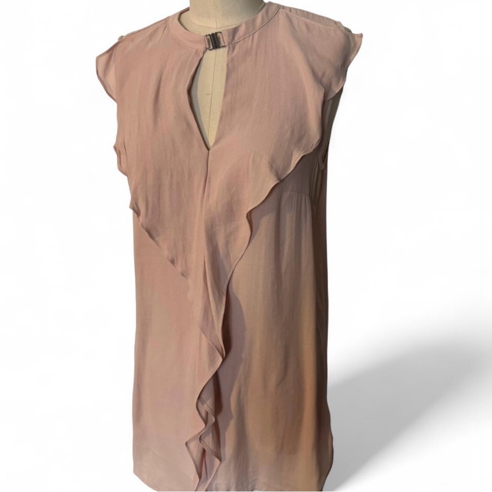 H&M Blush Pink Ruffle Blouse